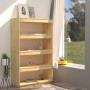 Estantería/divisor de espacios madera maciza pino 80x35x135 cm de vidaXL, Librerías y estanterías - Ref: Foro24-810889, Preci...