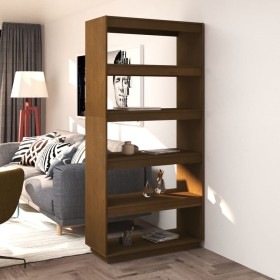 Shelving / space divider pine honey brown 80x35x167 cm by vidaXL, Bookcases and shelves - Ref: Foro24-810897, Price: 100,61 €...