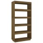 Shelving / space divider pine honey brown 80x35x167 cm by vidaXL, Bookcases and shelves - Ref: Foro24-810897, Price: 122,32 €...