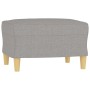 Light gray fabric footstool 60x50x41 cm by vidaXL, Ottomans - Ref: Foro24-349263, Price: 70,33 €, Discount: %