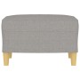 Light gray fabric footstool 60x50x41 cm by vidaXL, Ottomans - Ref: Foro24-349263, Price: 70,33 €, Discount: %