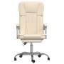 Silla de oficina reclinable cuero sintético crema de vidaXL, Sillas de oficina - Ref: Foro24-349622, Precio: 113,99 €, Descue...