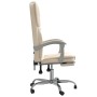 Silla de oficina reclinable cuero sintético crema de vidaXL, Sillas de oficina - Ref: Foro24-349622, Precio: 113,99 €, Descue...