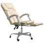 Silla de oficina reclinable cuero sintético crema de vidaXL, Sillas de oficina - Ref: Foro24-349622, Precio: 113,99 €, Descue...