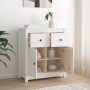 Solid white pine wood sideboard 70x35x80 cm by vidaXL, Sideboards - Ref: Foro24-813750, Price: 110,01 €, Discount: %