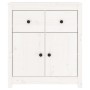 Sideboard aus massivem Kiefernholz weiß 70x35x80 cm von vidaXL, Sideboards - Ref: Foro24-813750, Preis: 110,56 €, Rabatt: %