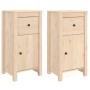 Aparadores 2 uds madera maciza de pino 40x35x80 cm de vidaXL, Aparadores - Ref: Foro24-813755, Precio: 118,75 €, Descuento: %