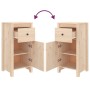 Aparadores 2 uds madera maciza de pino 40x35x80 cm de vidaXL, Aparadores - Ref: Foro24-813755, Precio: 118,75 €, Descuento: %