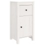 Solid white pine wood sideboard 40x35x80 cm by vidaXL, Sideboards - Ref: Foro24-813756, Price: 91,36 €, Discount: %