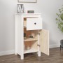 Solid white pine wood sideboard 40x35x80 cm by vidaXL, Sideboards - Ref: Foro24-813756, Price: 91,36 €, Discount: %