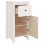 Solid white pine wood sideboard 40x35x80 cm by vidaXL, Sideboards - Ref: Foro24-813756, Price: 91,36 €, Discount: %