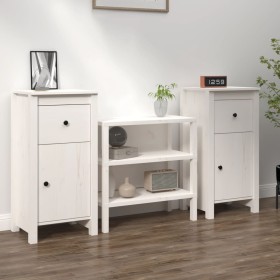 Sideboards 2 pcs solid white pine wood 40x35x80 cm by vidaXL, Sideboards - Ref: Foro24-813757, Price: 134,25 €, Discount: %