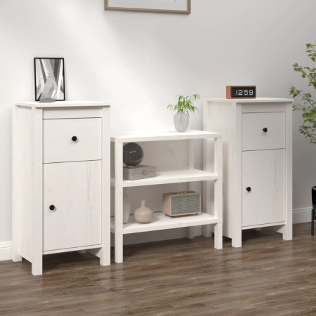 Sideboards 2 pcs solid white pine wood 40x35x80 cm by vidaXL, Sideboards - Ref: Foro24-813757, Price: 135,19 €, Discount: %