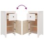 Aparadores 2 uds madera maciza de pino blanco 40x35x80 cm de vidaXL, Aparadores - Ref: Foro24-813757, Precio: 134,99 €, Descu...