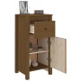 Honey brown solid pine wood sideboard 40x35x80 cm by vidaXL, Sideboards - Ref: Foro24-813760, Price: 57,62 €, Discount: %