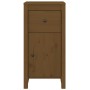 Aparador de madera maciza de pino marrón miel 40x35x80 cm de vidaXL, Aparadores - Ref: Foro24-813760, Precio: 59,99 €, Descue...