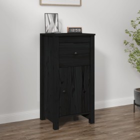 Aparador de madera maciza de pino negro 40x35x80 cm de vidaXL, Aparadores - Ref: Foro24-813762, Precio: 76,05 €, Descuento: %