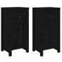 Sideboards 2 pcs solid black pine wood 40x35x80 cm by vidaXL, Sideboards - Ref: Foro24-813763, Price: 99,62 €, Discount: %