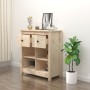 Solid pine wood sideboard 70x35x80 cm by vidaXL, Sideboards - Ref: Foro24-813764, Price: 82,85 €, Discount: %