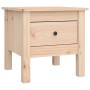 Solid pine wood side table 40x40x39 cm by vidaXL, Side tables - Ref: Foro24-813784, Price: 42,52 €, Discount: %