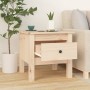 Solid pine wood side table 40x40x39 cm by vidaXL, Side tables - Ref: Foro24-813784, Price: 42,52 €, Discount: %