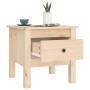 Solid pine wood side table 40x40x39 cm by vidaXL, Side tables - Ref: Foro24-813784, Price: 42,52 €, Discount: %