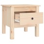 Solid pine wood side table 40x40x39 cm by vidaXL, Side tables - Ref: Foro24-813784, Price: 42,52 €, Discount: %