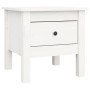 Solid white pine wood side table 40x40x39 cm by vidaXL, Side tables - Ref: Foro24-813786, Price: 47,69 €, Discount: %