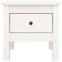 Solid white pine wood side table 40x40x39 cm by vidaXL, Side tables - Ref: Foro24-813786, Price: 47,69 €, Discount: %