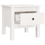 Solid white pine wood side table 40x40x39 cm by vidaXL, Side tables - Ref: Foro24-813786, Price: 47,69 €, Discount: %