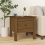 Side table 2 pcs solid pine wood honey brown 40x40x39 cm by vidaXL, Side tables - Ref: Foro24-813791, Price: 45,12 €, Discoun...