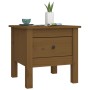 Side table 2 pcs solid pine wood honey brown 40x40x39 cm by vidaXL, Side tables - Ref: Foro24-813791, Price: 45,12 €, Discoun...