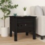 Solid black pine wood side table 40x40x39 cm by vidaXL, Side tables - Ref: Foro24-813792, Price: 30,18 €, Discount: %