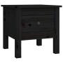 Mesa auxiliar de madera maciza de pino negro 40x40x39 cm de vidaXL, Mesas auxiliares - Ref: Foro24-813792, Precio: 30,18 €, D...