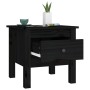 Mesa auxiliar de madera maciza de pino negro 40x40x39 cm de vidaXL, Mesas auxiliares - Ref: Foro24-813792, Precio: 30,18 €, D...