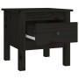 Mesa auxiliar de madera maciza de pino negro 40x40x39 cm de vidaXL, Mesas auxiliares - Ref: Foro24-813792, Precio: 30,18 €, D...