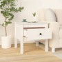 Solid white pine wood side table 50x50x49 cm by vidaXL, Side tables - Ref: Foro24-813796, Price: 41,41 €, Discount: %