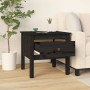 Solid black pine wood side table 50x50x49 cm by vidaXL, Side tables - Ref: Foro24-813802, Price: 39,65 €, Discount: %