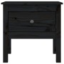 Solid black pine wood side table 50x50x49 cm by vidaXL, Side tables - Ref: Foro24-813802, Price: 39,65 €, Discount: %