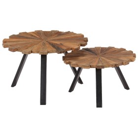 Coffee tables 2 units recycled solid wood by vidaXL, Coffee table - Ref: Foro24-247933, Price: 126,99 €, Discount: %