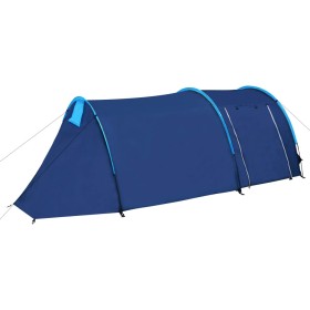 4-person navy blue/light blue tent by vidaXL, tents - Ref: Foro24-90515, Price: 60,99 €, Discount: %