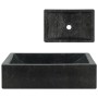 Lavabo de mármol negro con brillo 45x30x12 cm de vidaXL, Lavabos - Ref: Foro24-142772, Precio: 108,85 €, Descuento: %