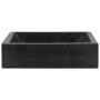 Lavabo de mármol negro con brillo 45x30x12 cm de vidaXL, Lavabos - Ref: Foro24-142772, Precio: 108,85 €, Descuento: %