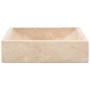 Lavabo de mármol crema con brillo 45x30x12 cm de vidaXL, Lavabos - Ref: Foro24-142773, Precio: 124,94 €, Descuento: %