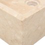 Lavabo de mármol crema con brillo 45x30x12 cm de vidaXL, Lavabos - Ref: Foro24-142773, Precio: 124,94 €, Descuento: %