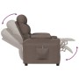 Taupe gray fabric electric recliner by vidaXL, Armchairs - Ref: Foro24-3143499, Price: 285,99 €, Discount: %