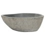 Lavabo de piedra de río ovalada 37-46 cm de vidaXL, Lavabos - Ref: Foro24-146213, Precio: 98,89 €, Descuento: %