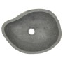 Lavabo de piedra de río ovalada 37-46 cm de vidaXL, Lavabos - Ref: Foro24-146213, Precio: 98,89 €, Descuento: %