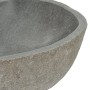 Lavabo de piedra de río ovalada 37-46 cm de vidaXL, Lavabos - Ref: Foro24-146213, Precio: 98,89 €, Descuento: %