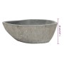 Lavabo de piedra de río ovalada 37-46 cm de vidaXL, Lavabos - Ref: Foro24-146213, Precio: 98,89 €, Descuento: %